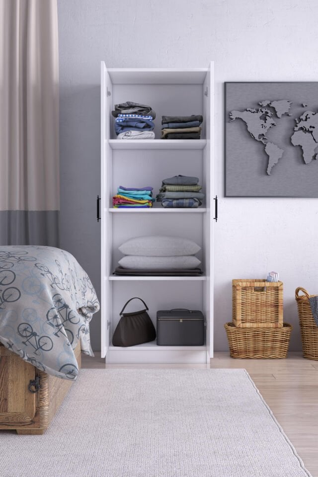 Gubimo Abete-2 Kapılı Gardırop/Beyaz