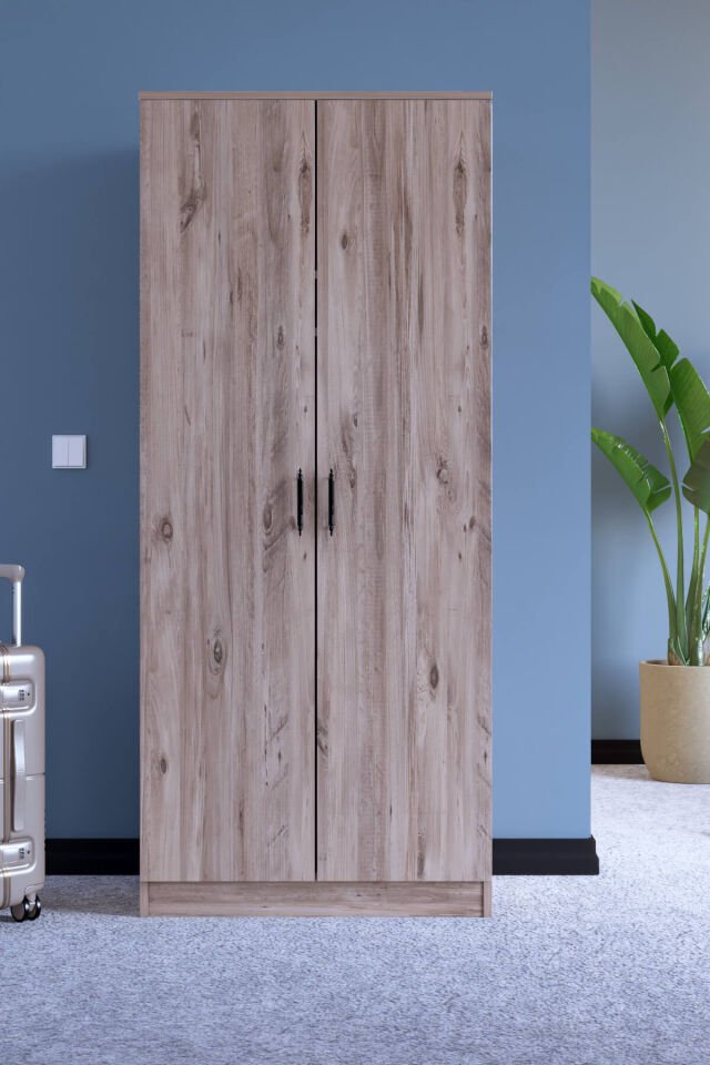 Gubimo-Abete 2 Kapılı Geniş Gardırop/Atlantik Çam