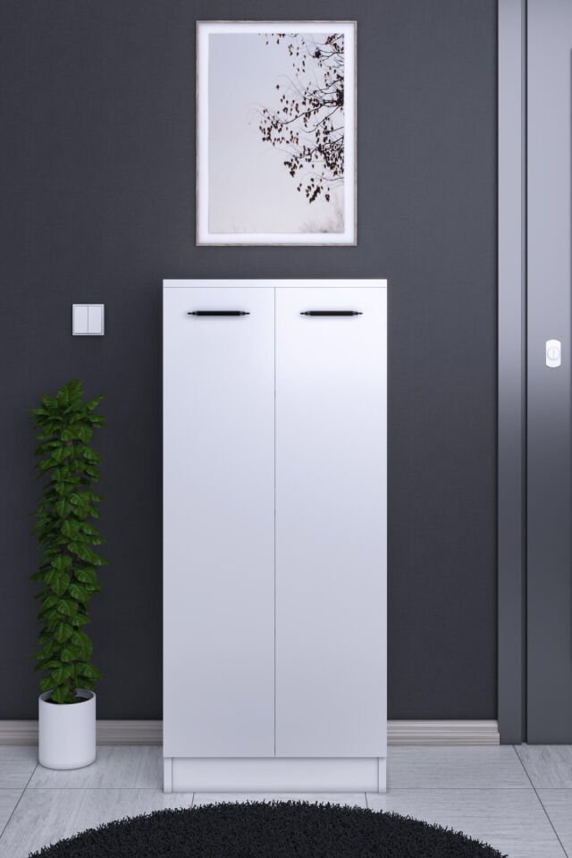 Gubimo60 – Çok Amaçlı Dolap Raflı Depolama Dolabı Beyaz