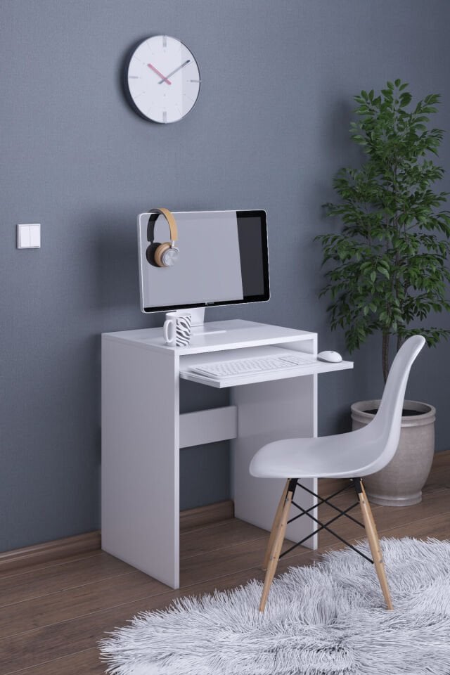 Gubimo Abete-Çalışma Masası ,Bilgisayar Masası/Beyaz