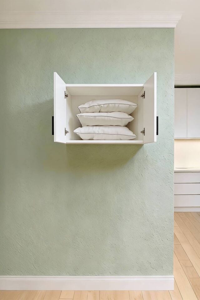 Gubimo126-2 Kapajklı Gardırop Üst Modül,Çok Amaçlı Dolap/Beyaz