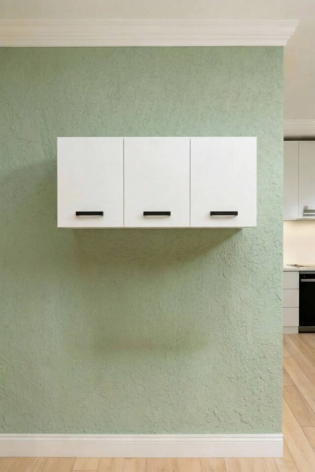 Gubimo127-3 Kapaklı Gardırop Üst Modül,Çok Amaçlı Dolap/Beyaz